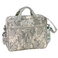 Digital Camo Briefcase w/ Cell Phone Pocket & Bottle Holder (16"x13"x4")